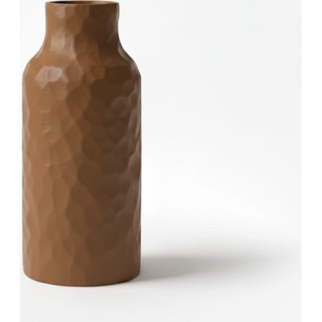 Un elegante vaso per fiori color marrone sfumato.