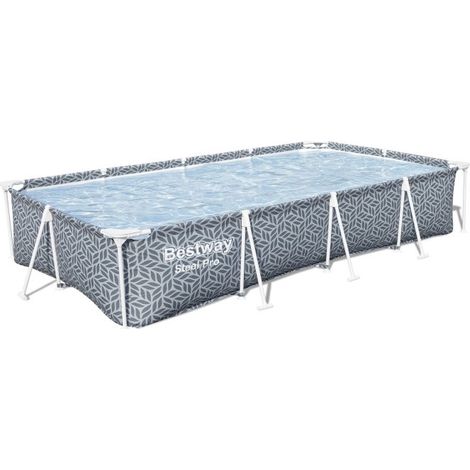 Bestway Piscine hors sol tubulaire rectangulaire Bestway Steel Pro 366 x 201 x 66 cm décor graphique (1/5)