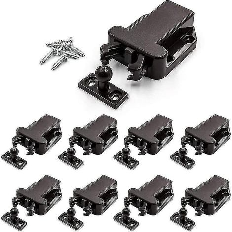 Set mit 8 Druckriegeln, Sicherheits-Berührungsriegeln, Rückprall-Druckriegeln, automatischer Verriegelungsvorrichtung, Öffnungsverriegelung, Berührungsriegel für Schublade, Schrank, Schlafzimmer. (1/5)