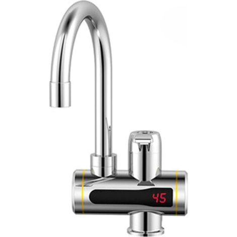 Elektrischer Durchlauferhitzer, 3000 W, 220 V, Küchenwassererhitzer mit integriertem Wassererhitzer und Wasserhahn (1/4)