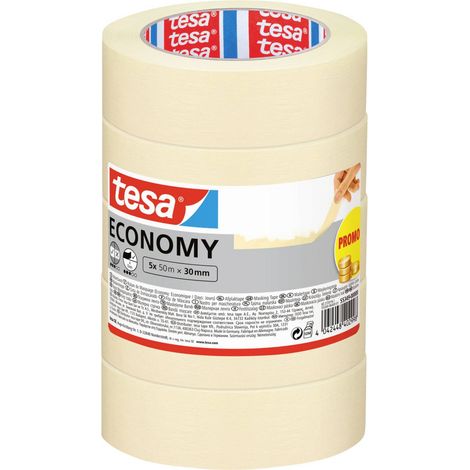 [NEUWERTIG] B-Ware tesa Economy Multipack 50m x 30mm Klebeband Abdeckband Malerkrepp Tape 5 Stück (1/2)