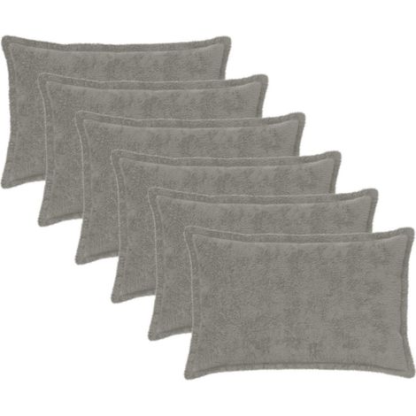 vidaXL Funda de almohada 6 uds. HOUTEN Gris Claro 30 x 50 cm (1/2)
