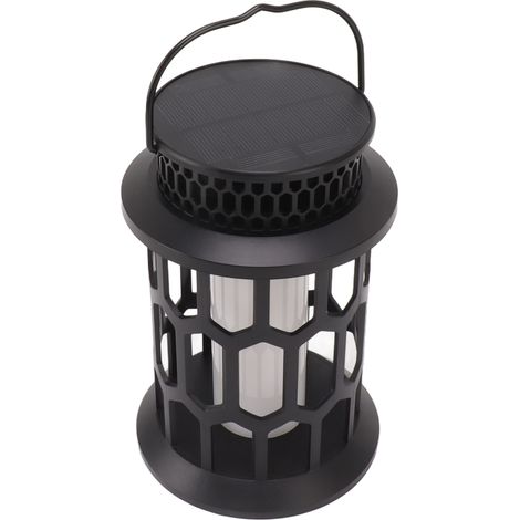 Lanterne solaire à flamme vacillante, lampe décorative suspendue d'extérieur, 28 LED creuses, étanche, pour jardin, terrasse ou cour. (1/5)