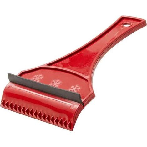 Raschietto per ghiaccio 2 in 1 con striscia in gomma, lama da 120 mm, per parabrezza e finestrini dell'auto. (1/2)