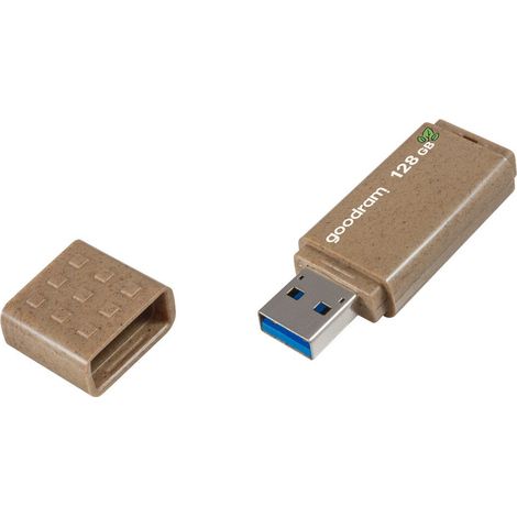 Goodram UME3 Eco Friendly lecteur USB flash 128 Go USB Type-A 3.2 Gen 1 (3.1 Gen 1) Marron (1/2)