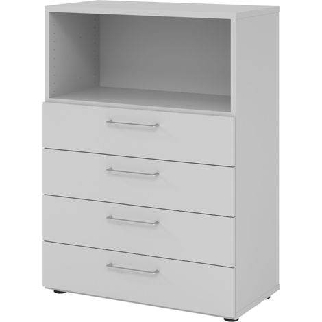 bümö smart Schubladen Kombi - 4 Schübe Grau