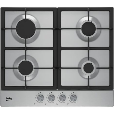 beko BEKO HIAG 64225 SX hob Stainless steel Built-in Gas 4 zone s (HIAG64225SX) (1/2)