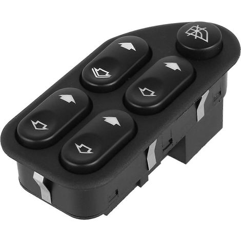 Bouton de commande de lève-vitre pour Ford Ranger, Fiesta et Ecosport (2004-2008) - Interrupteur à bouton-poussoir de remplacement 7S6514529AA (1/5)