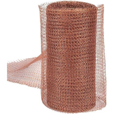 Nagetierbekämpfungsset aus Kupfergewebe, 5 Zoll x 35 Fuß, rostfreie Kupferwollmischung