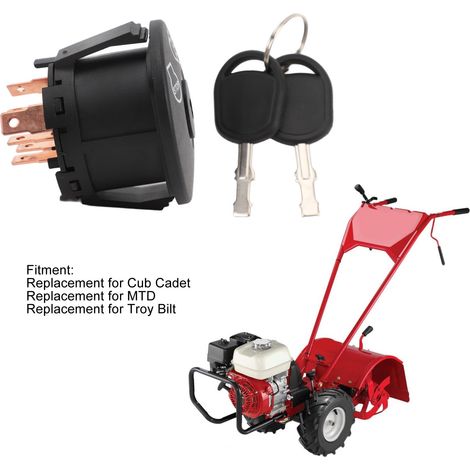 Interrupteur de Démarrage 7251741/9251741 avec 2 Clés, Compatible Tondeuses & Tracteurs (1/4)
