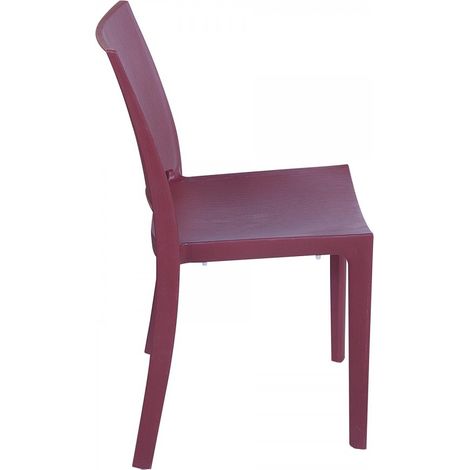 Sedia Con Finitura Effetto Legno Woody bordeaux (1/4)
