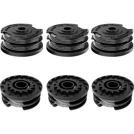 Drahtspulen passend für Bosch Trimmer – F016800351 – ART 24, 27, 30 & 30-36 LI – 6 m – Ø 1,60 mm – 6 Stück – Ersatzspule