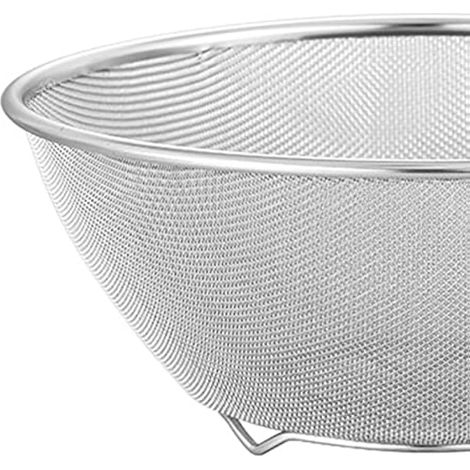 Generic Passoire en acier inoxydable 304 avec bol mélangeur, passoire à riz, passoire, passoire à pâtes, spaghetti, riz, passoire à linge, 22 cm (1/5)