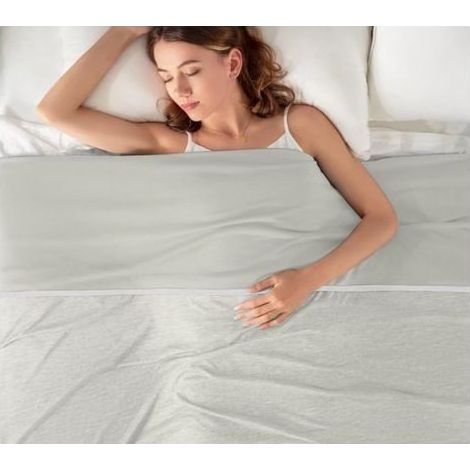 Kühlende Decke von Green Mobility – 100 × 150 cm – Kühlende Sommerdecke aus Eisseide – Sommerdecke – Hoch saugfähig, atmungsaktiv und kühlend – Selbstkühlende Decke (1/5)