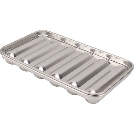Selbstgemachte Wurstbackform, Wurstbackform aus Metall mit 6 Mulden, selbstgemachter Dampfgarer (1/5)