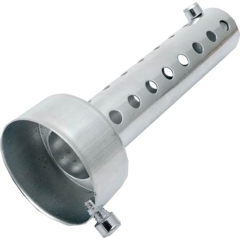 45mm Silencieux pour moto universel pour pot d'échappement de moto silencieux déflecteur silencieux court, Argent (1/4)