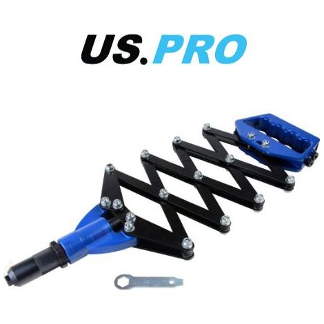 US PRO 32"" LAZY TONGUE TONG HAND RIVETER BLIND POP RIVET GUN 2.4MM - 6MM 5444 (1/3)