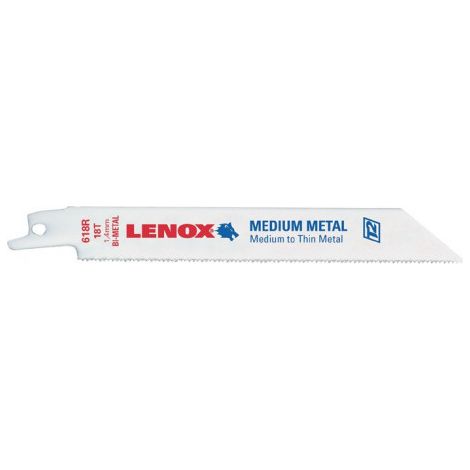 Lame de scie sabre 618R longueur 152 mm largeur 19 mm graduation de dent TPI 18