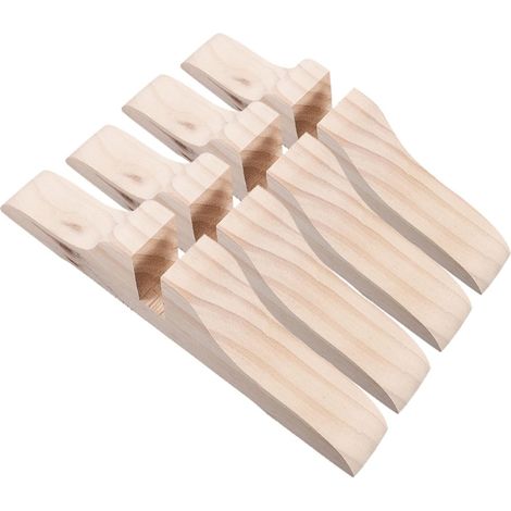 Bases de Séparation Cloison en Bois 4 Pièces Pieds Stables pour Panneaux de Séparation Montage Simple Support Solide pour Espaces Commerciaux et Domestiques (1/5)