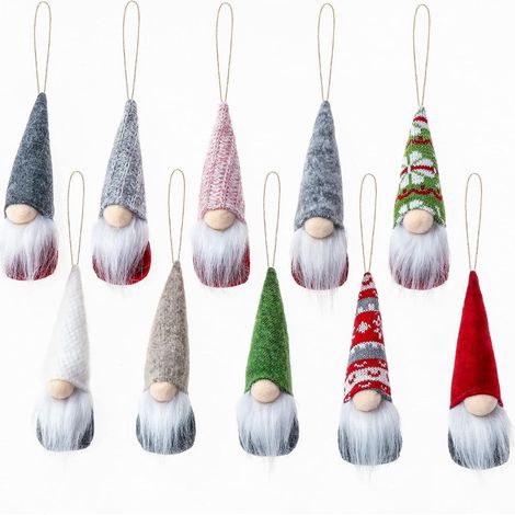 Weihnachten Elf, Gnomes Decorations Plush Scandinavian, Santa Beard GNOME Hanging Dekoration – dekoratives (1/5)