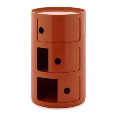 Module BIG à 3 éléments, base ronde en ABS, modèle Ambra Kartell 04923AM