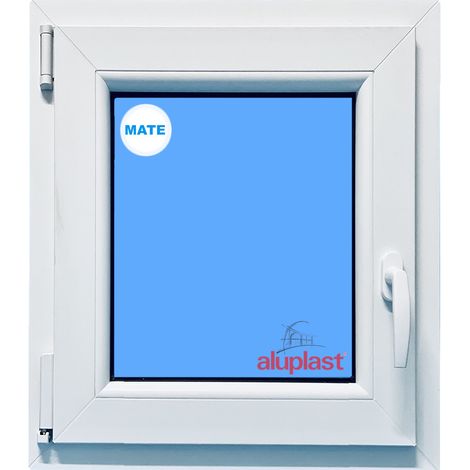 Ventana PVC 600x800 Blanca Oscilobatiente Izquierda Vidrio Mate (1/5)