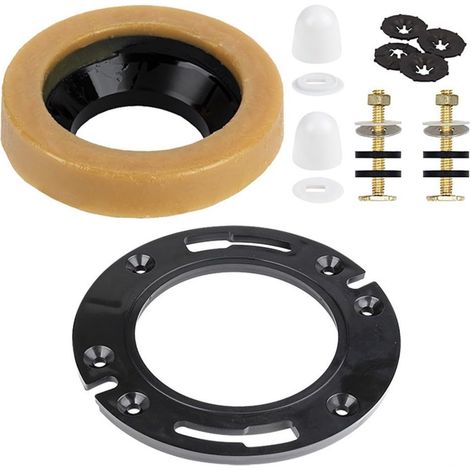 Cire pour bague et kit de vis de fixation, ABS, noir (1/5)