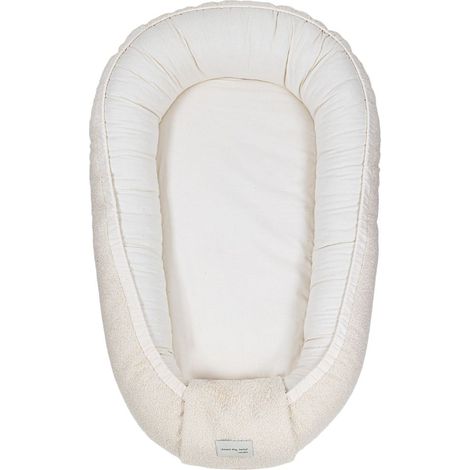 Nid pour bébé ours en peluche - 100 % coton - beige