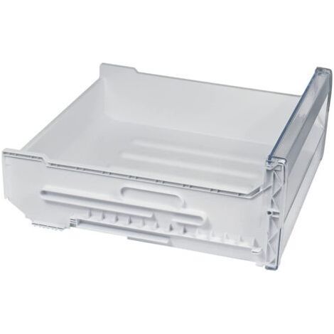 Gefrierschublade oben 425 x 165 x 425 mm – Weiß und transparent – Ersatzteil für kompatible Gefrierschränke (1/5)