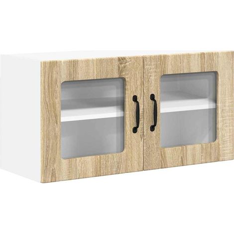 Meubles de Rangement,Armoire de cuisine avec étagère Chêne Sonoma 80 x 31 x 40 cm CFW481900 (1/5)