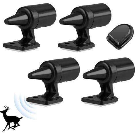 4 PCS Ultasonique su La Faune Alame,Sifflet Ultasons Ulta Son Anti-Gibie,Quate avetisseus,Sifflets de Cef Avetissement,Sifflets de Cef pou Voitues,Motos,Ultasonique Cef Attention (1/5)