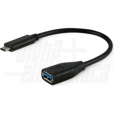 Adattatore usb alpha elettronica da usb-c maschio a usb-a femmina da 0.2m nero - 95-672/0.2nb (1/2)