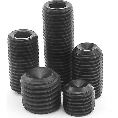 Vis Sans Tête Hexagonale, Acier Carbone Douille Hexagonale Vis-pointeaul, Boulons Fixations, M1616mm,5 pcs (1/5)