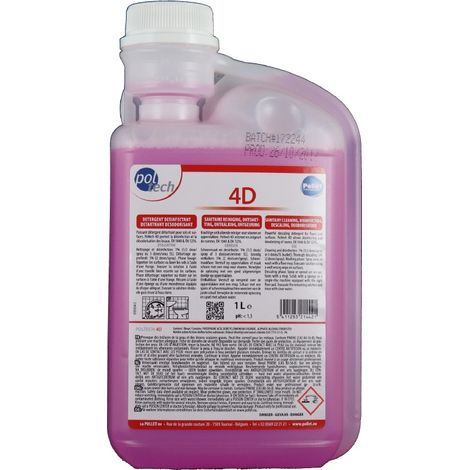 Poltech 4D Flacon 1L doseur Colis de 6 - Pollet Sa