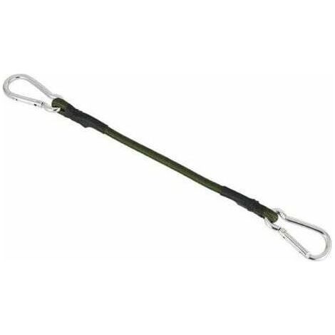 60cm Kit d'accessoires pour voile d'ombrage -tendeurs élastiques - Noir - Protection solaire - Fixation - Outils de montage,vert