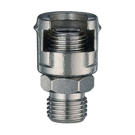 Raccordo f.maschio dado capettato ac 11/a-b ani 1/4m (10 pezzi) Ani