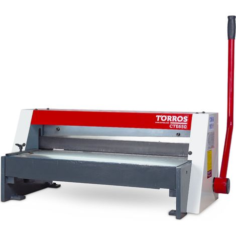 Torros – Cisaille à tôle manuelle d'établi 650 mm – Épaisseur jusqu'à 1,25 mm – Butée réglable – Éclairage ligne de coupe – CTE650 (1/5)