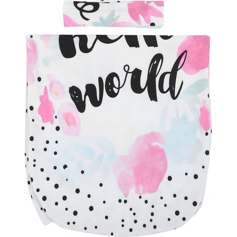 Ensemble gigoteuse et bandeau pour bébé, couverture d'emmaillotage douce pour nouveau-né, serviette de lit, gigoteuse pour fille (1/5)