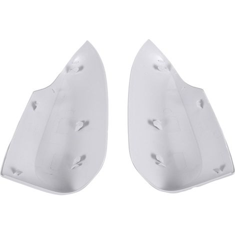 pair of white (primer) plastic car side door exterior rearview mirror covers/mirror housings suitable for Toyota Corolla (1/4)
