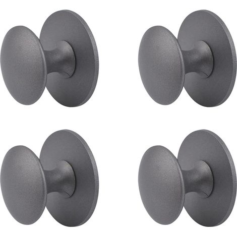 Set mit 4 Schubladengriffen aus Edelstahl, mit Sofortkleber, für Schiebetüren, inklusive Befestigungsschrauben, für Glasschubladen (Sternenhimmelgrau) (1/5)