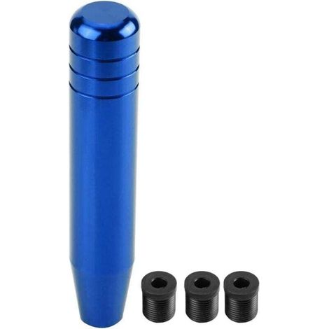 Schaltknauf für Pkw, 18 cm Universal-Schalthebel aus Aluminiumlegierung, Schaltknaufkopf (Blau) (1/4)