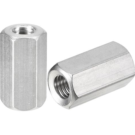 6pcs M8 x 1,25 -Pas 24 mm Longueur Raccord Écrous 304 Hex Tige (1/5)