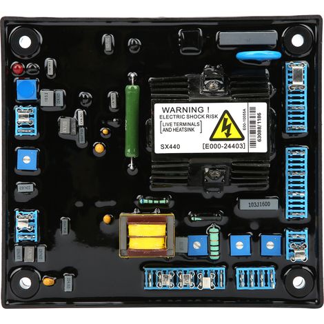 Régulateur de tension pour générateur sans balais, stabilisateur de tension AVR réglable, type haute résistance SX440 (1/5)
