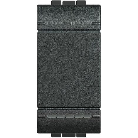 Interruptor de 1 módulo 16A 250Vca Antracita Livinglight L4001N (1/2)