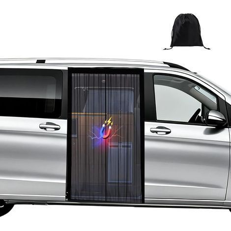 Bleosan – Moustiquaire magnétique 150x110cm – Protezione alta densità contro gli insetti – Installazione rapida – Per Mercedes Vito e Volkswagen Transporter (1/4)