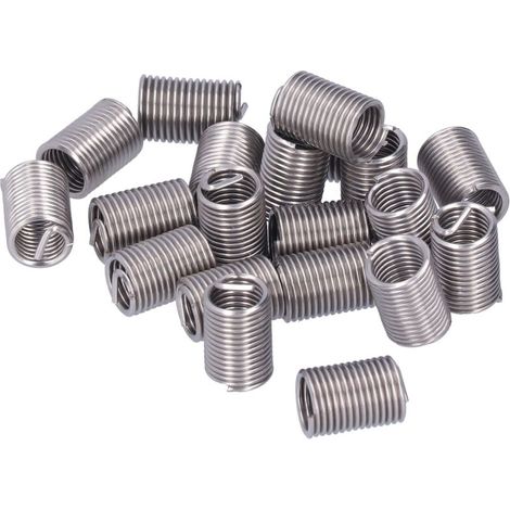 Lot de 20 inserts filetés M12 x 1,75 pour réparation de filetage, rallonge de fil enroulé, consommables 2,5D (1/5)