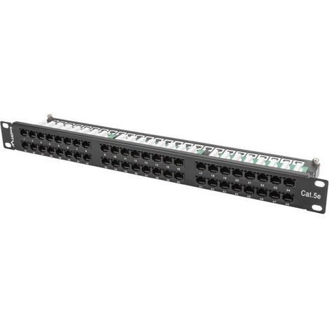 Lanberg PPU5-1048-B Patchpanel 48 Ports Schwarz (1/5)