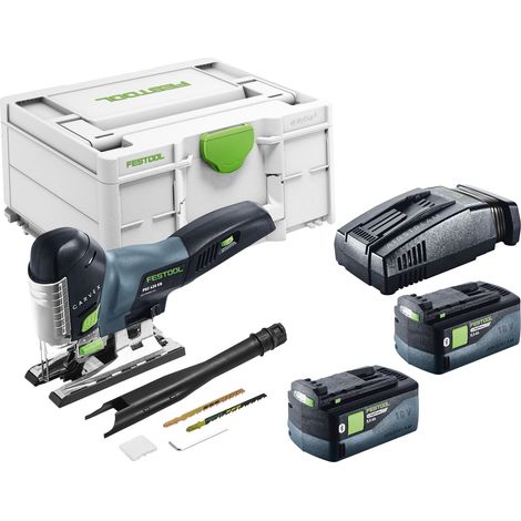 Festool CARVEX PSC 420 EB-Basic Akku Pendelstichsäge 18 V 120 mm Brushless + 2x Akku 5,0 Ah + Schnellladegerät + Systainer