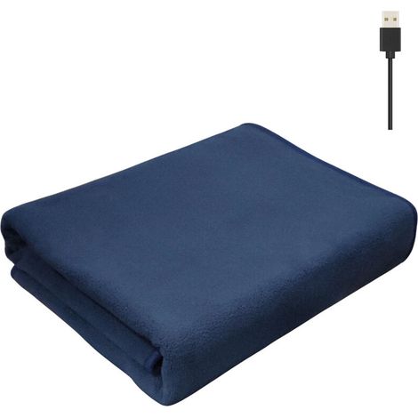 Couverture chauffante électrique USB – – Plaid et châle doux. léger. 5 couleurs. hiver 45 °C. poche pour batterie. facile à utiliser (1/5)