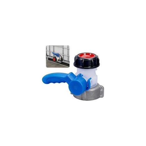 Robinet Cuve 1000L Adaptateur Cuve 1000L DN50 (75mm), Adaptateur IBC, Vanne de Vidange de Cuve en Alliage d'Aluminium, Connecteur Cuve IBC Papillon pour Robinet de Vidange, Citerne de Pluie (1/5)